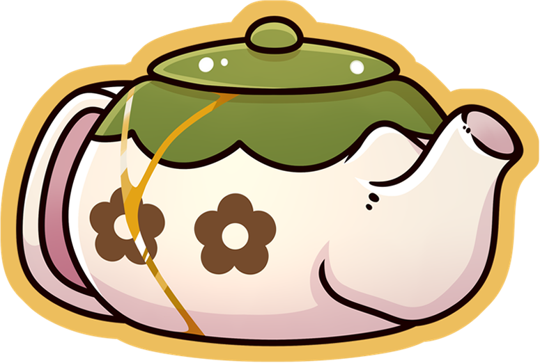 Kintsugi Teapot Sticker