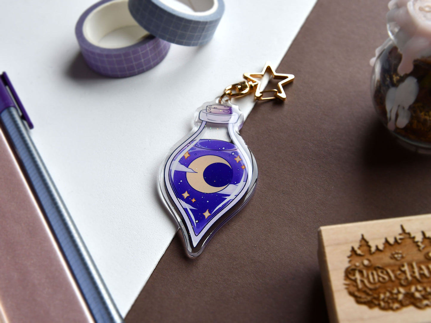 Lunar Witch Potion Acrylic Charm