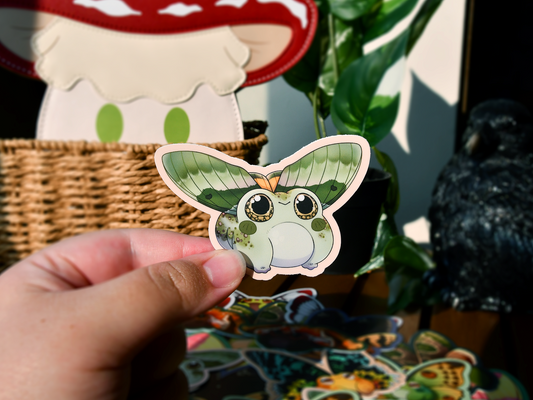 Frog Fairy Sticker | Great Basin Spadefoot Toad ◦ Clark's Sphinx Moth