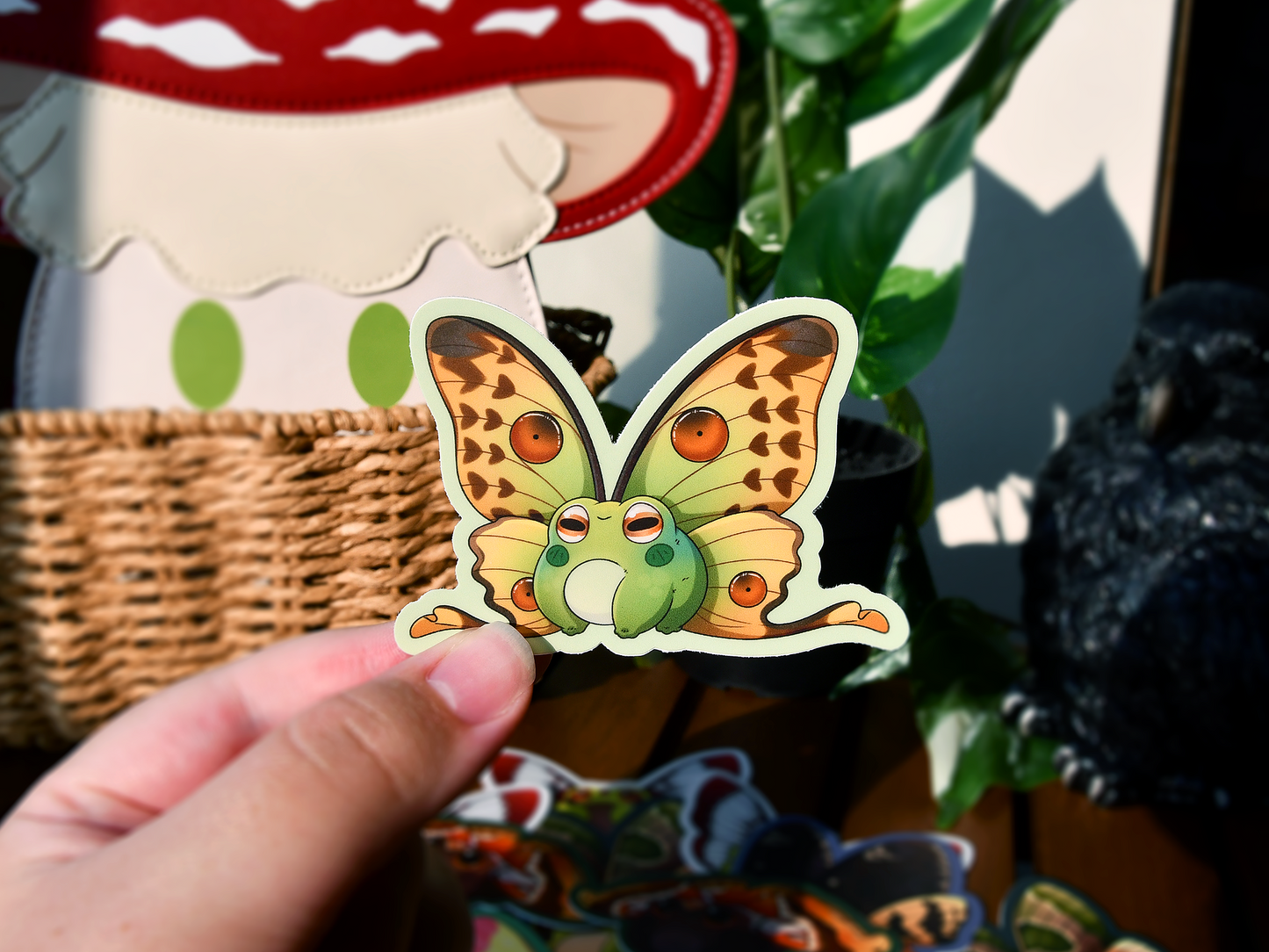 Frog Fairy Sticker | Boophis Frog ◦ Comet Moth