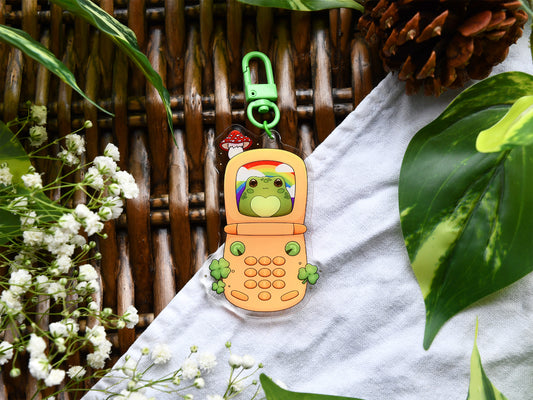 Froggy Phone Acrylic Charm