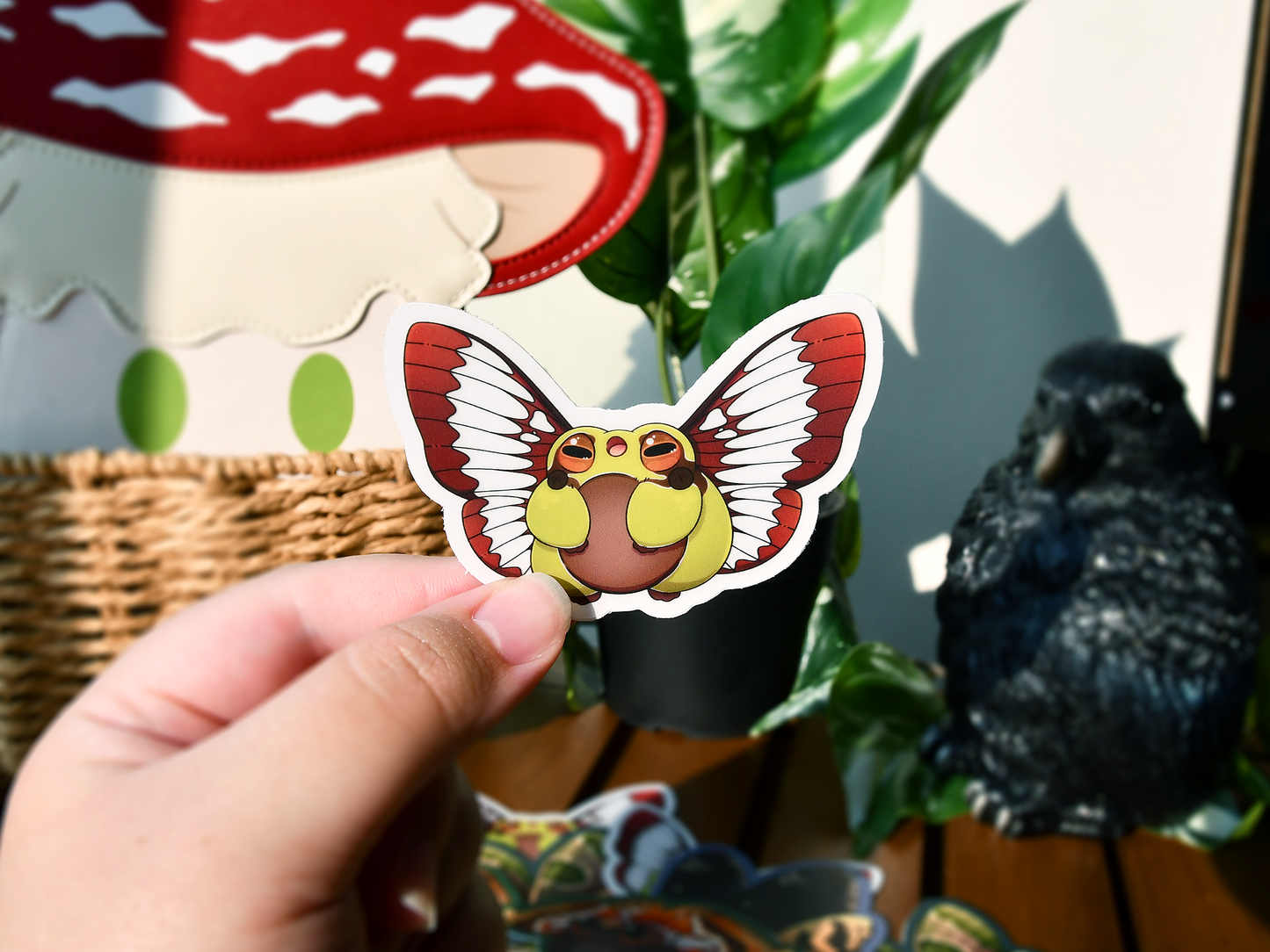 Frog Fairy Sticker | Pine Barrens Tree Frog ◦ Hummingbird Clearwing Moth