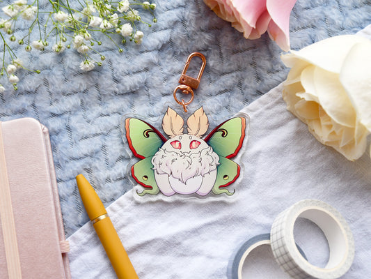 Chonky Luna Mothman Acrylic Charm