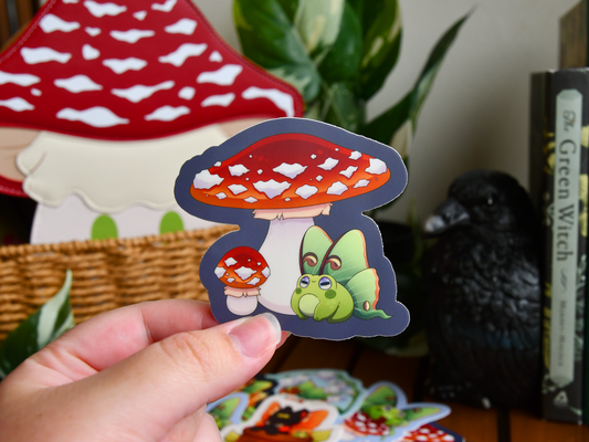 Fairy Sticker | Mushroom Froggy Fairy