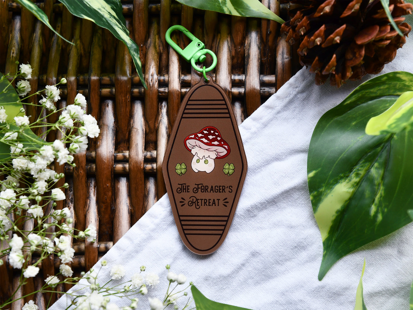 Forager's Retreat Motel Keychain