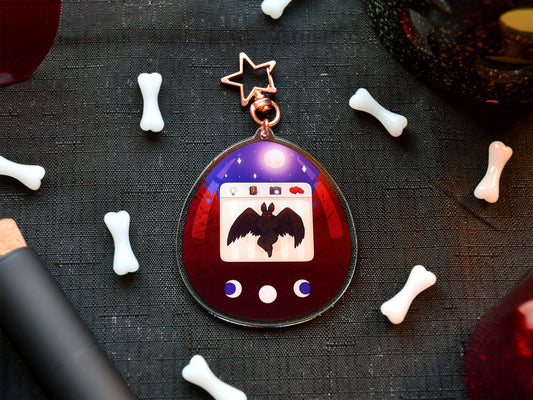 Cryptid Mothman Virtual Pet Acrylic Charm