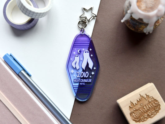 Cryptid Fresno Nightcrawler Semi-Transluscent Motel Keychain Acrylic Charm