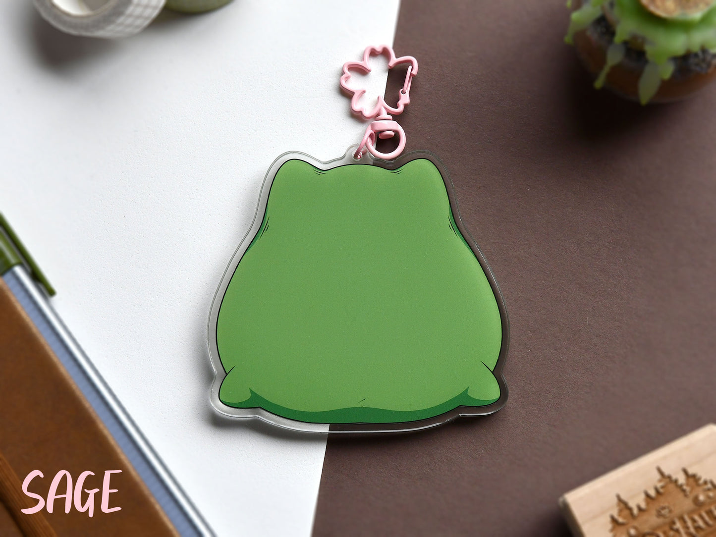 Frog Shaker Acrylic Charm